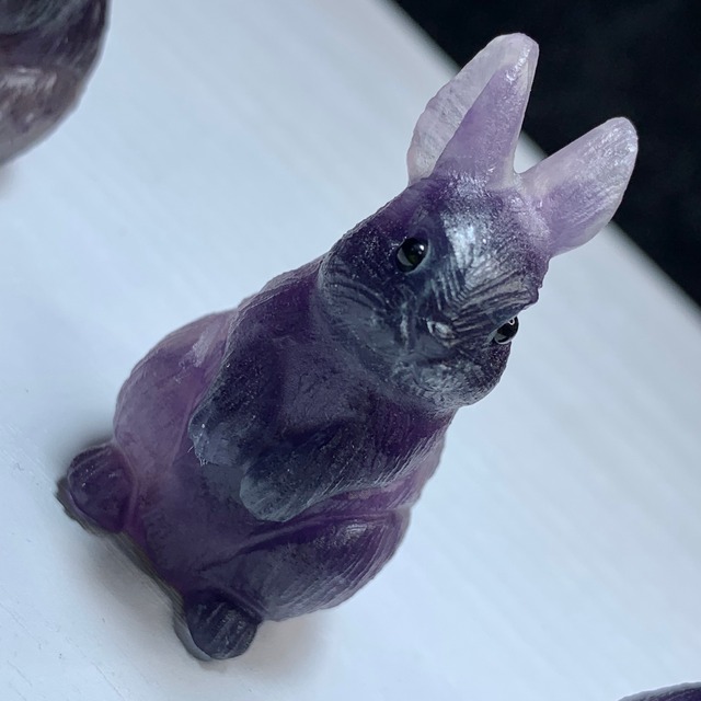 2.フローライトうさぎ・インテリア