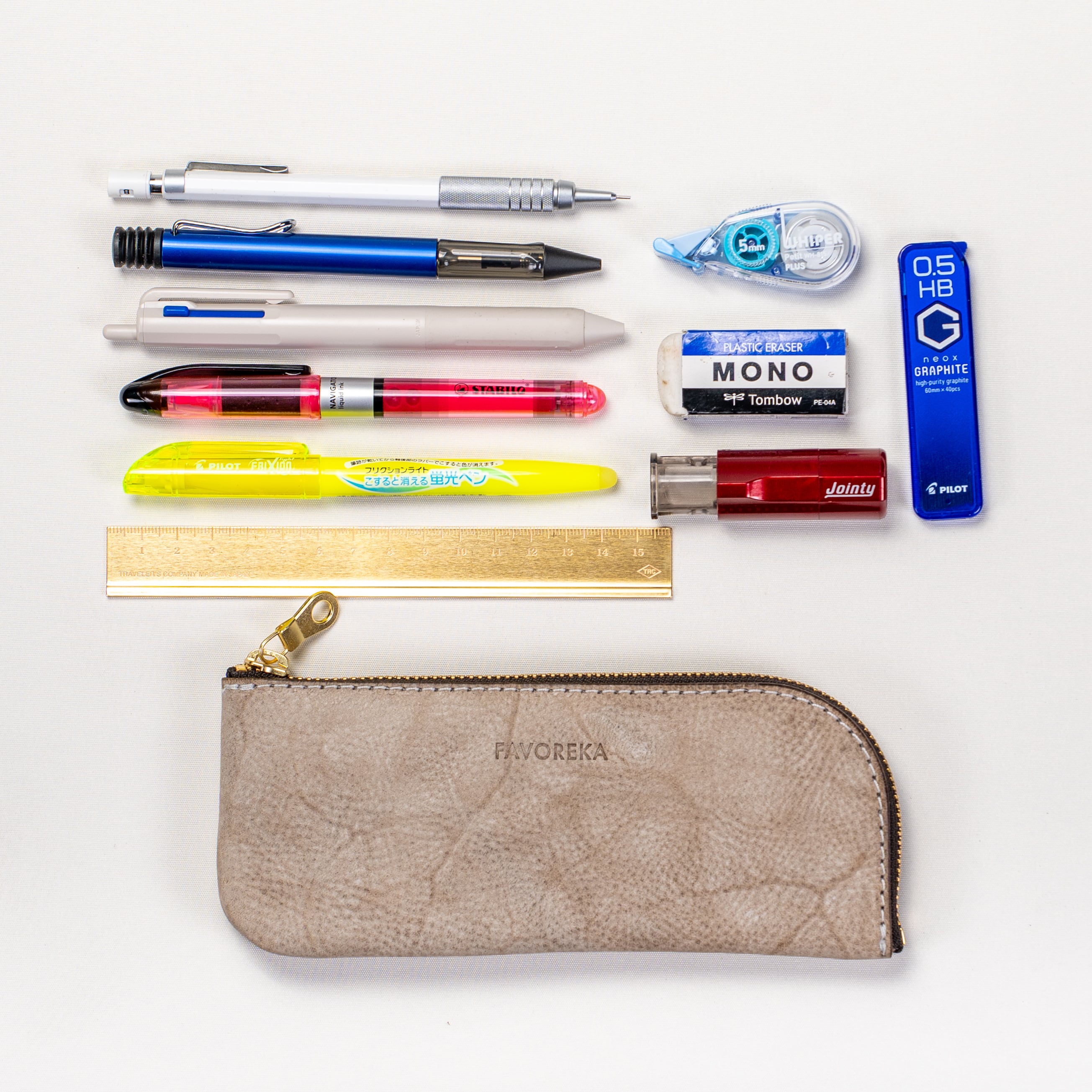 フラットペンケースM | FAVOREKA