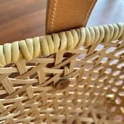 竹聲館 革手持ちバスケット 【2107000000073 / 2107000000066】 | 八百