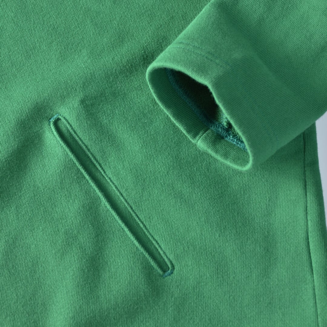 Fabrique en planete terre ファブリケアンプラネテール 裏毛オーバーサイズスナップカーディガン・グリーン【送料無料】