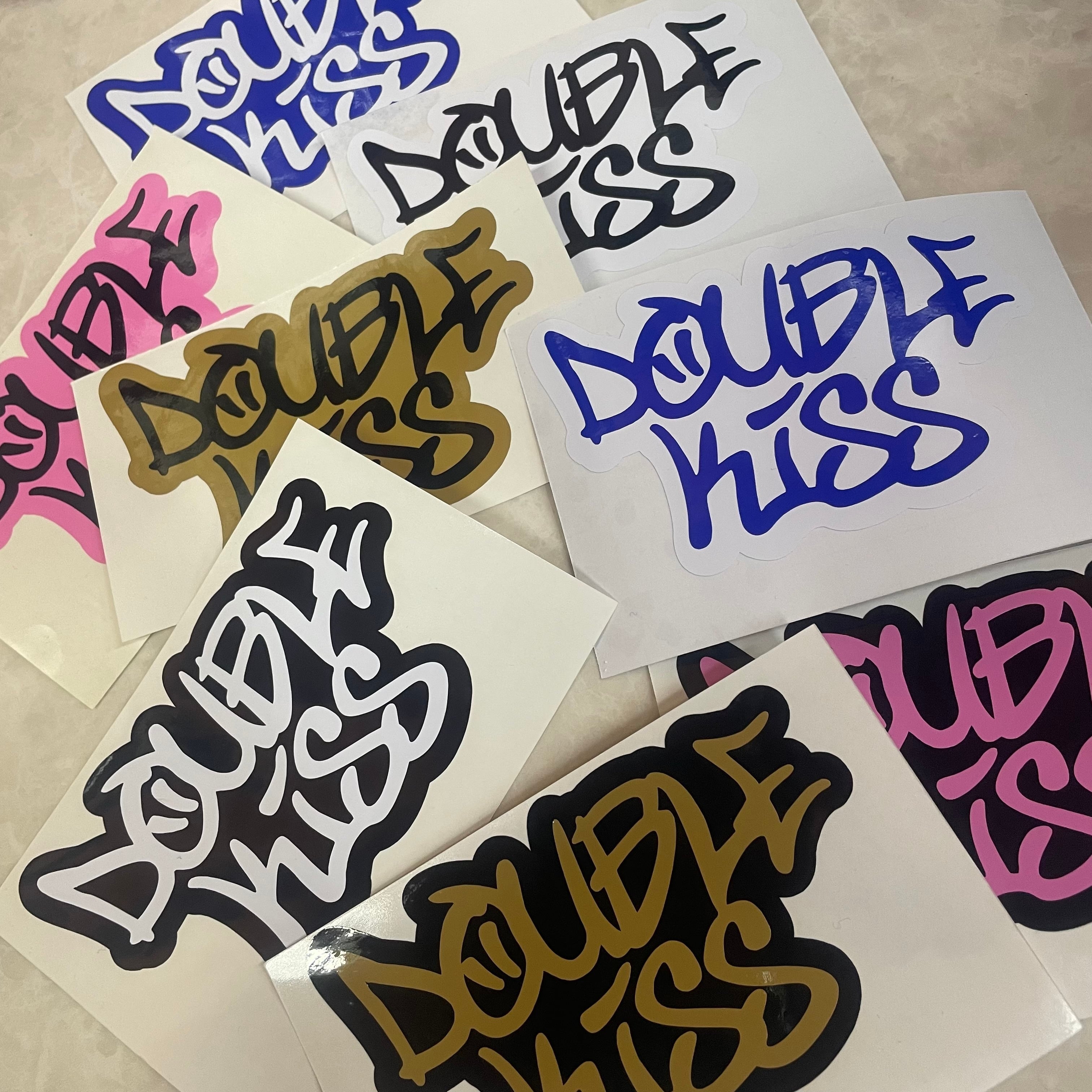 doublekiss タギング文字ステッカー | doublekiss