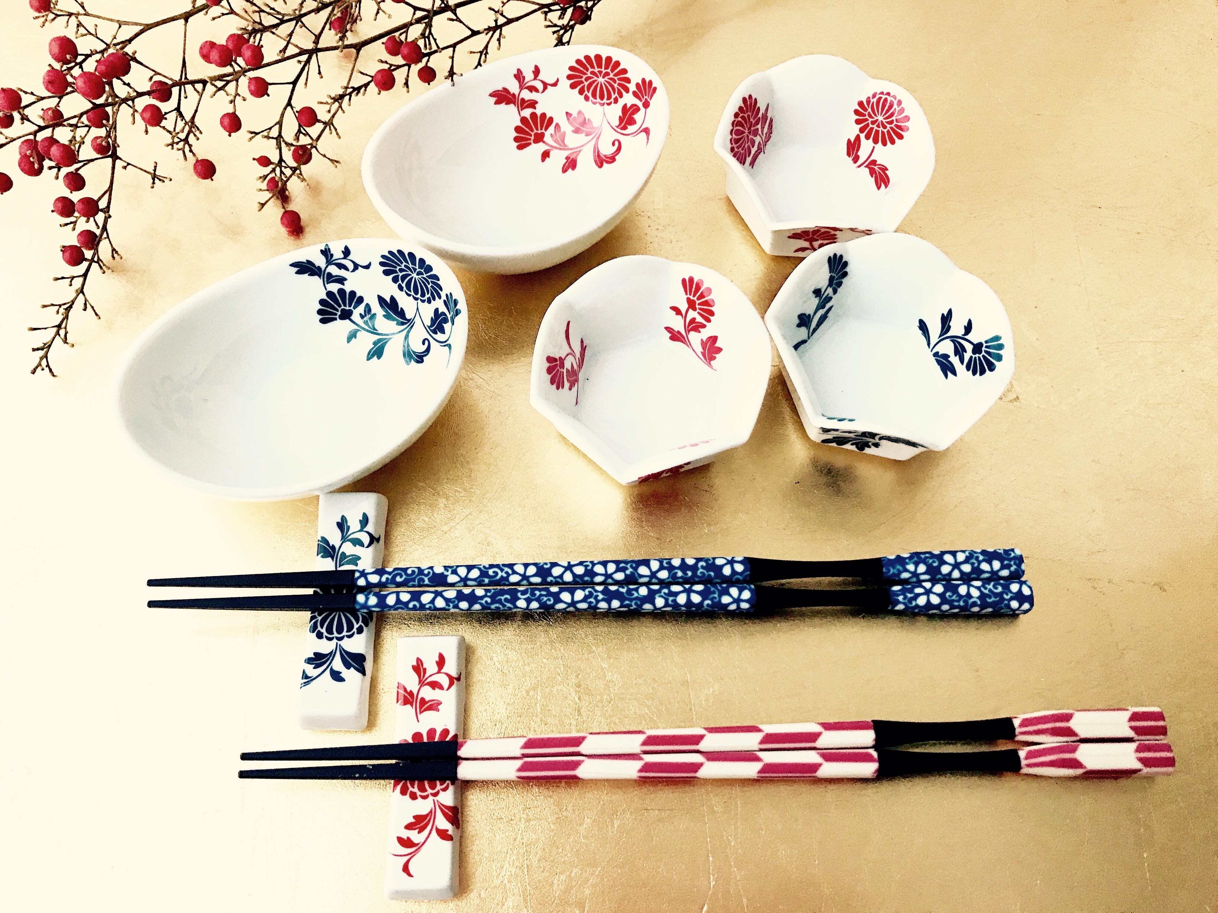 和の花転写紙 藍色 A3サイズ（ポーセリンアート用転写紙