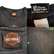 【Harley-Davidson】ハーレーダビッドソン 90's ハーレーVintage Tシャツ SaVannah 黒 XL相当