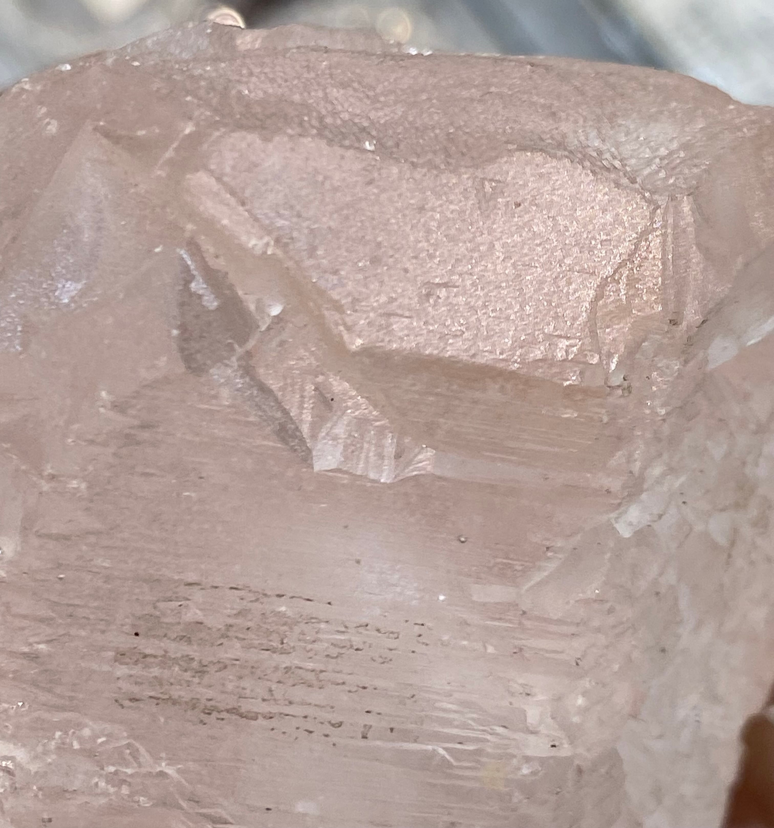 激レア！トライゴーニック付きアイスクリスタル ヒマラヤ水晶 C面 F579