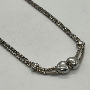 ティファニー TIFFANY ダブルロープ ダブルハート ネックレス SV925