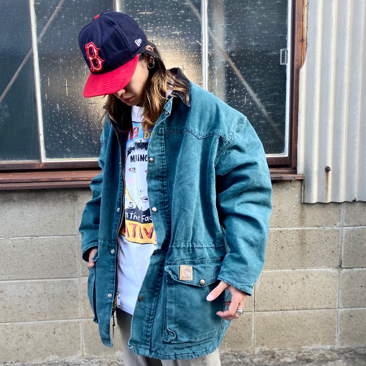 80年代 80s Carhartt カーハート ダック地 ワークジャケット 