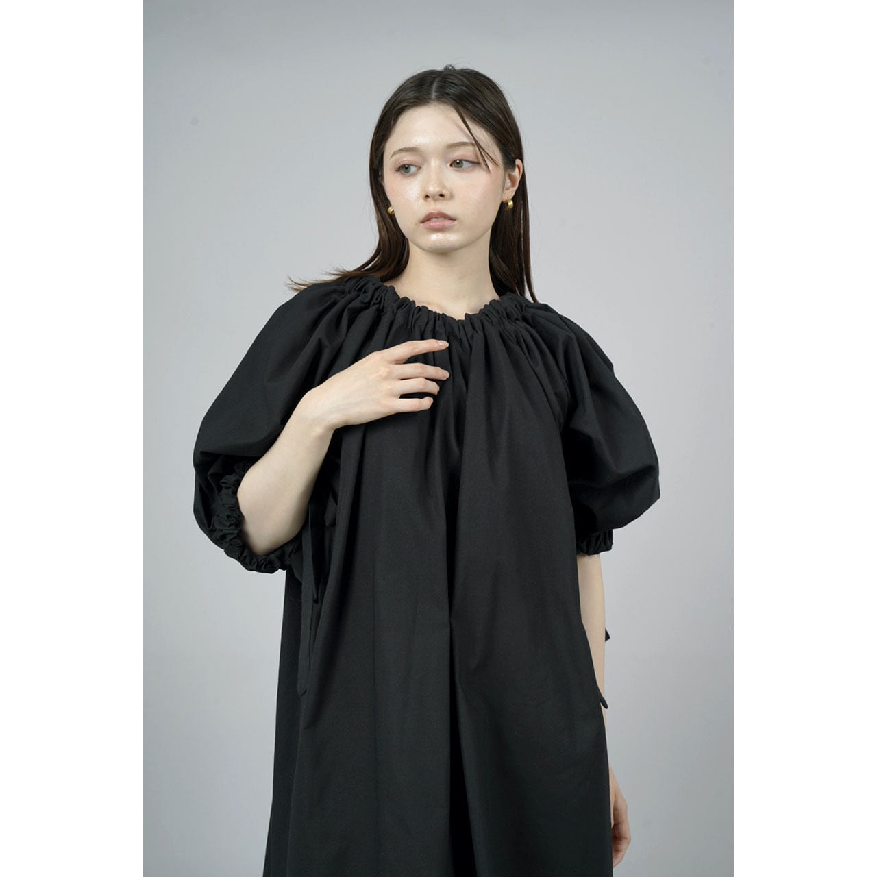 Gathered Shirring Long Onepiece | HEENIE HEENIE 公式オンラインストア