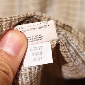 極美品 L ポルトガル製 01年 A/C Yarn Dye Shirt Patagonia ACシャツ ヤーンダイ パタゴニア