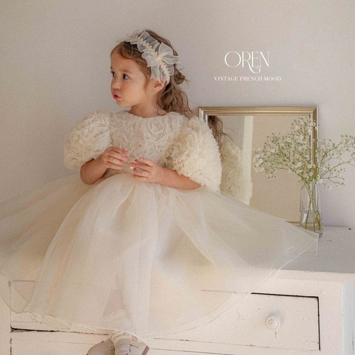 【即納】<OREN>  Blooming rose pearl one-piece