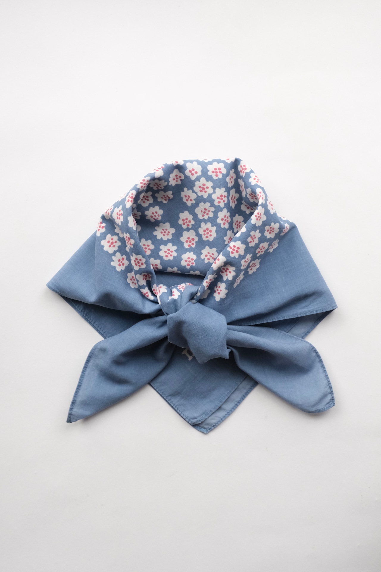 Marimekko "Puketti" cotton scarf (blue)