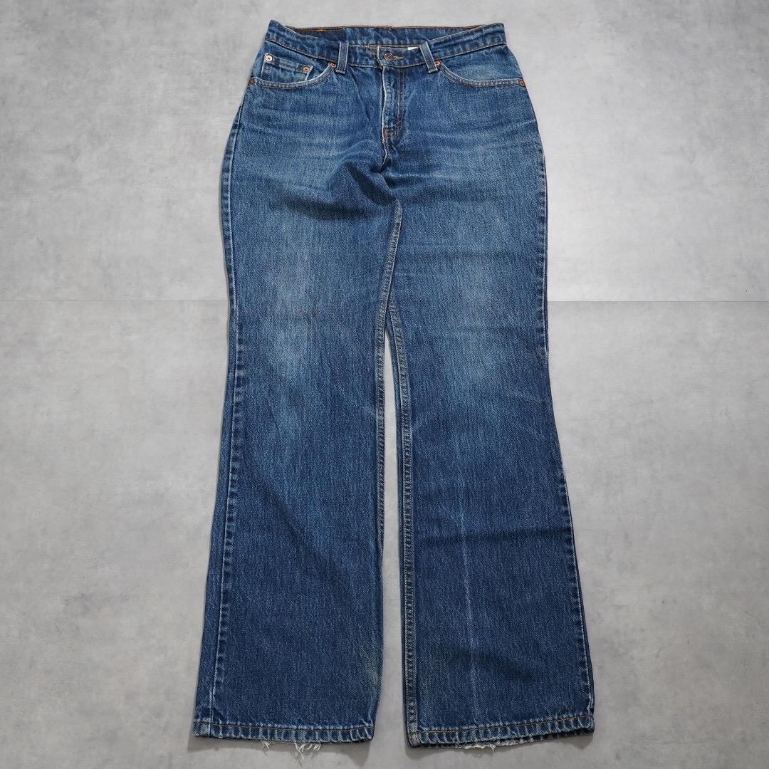 リーバイス517 W30 フレア ボトム 古着 青 90s USA製 16979
