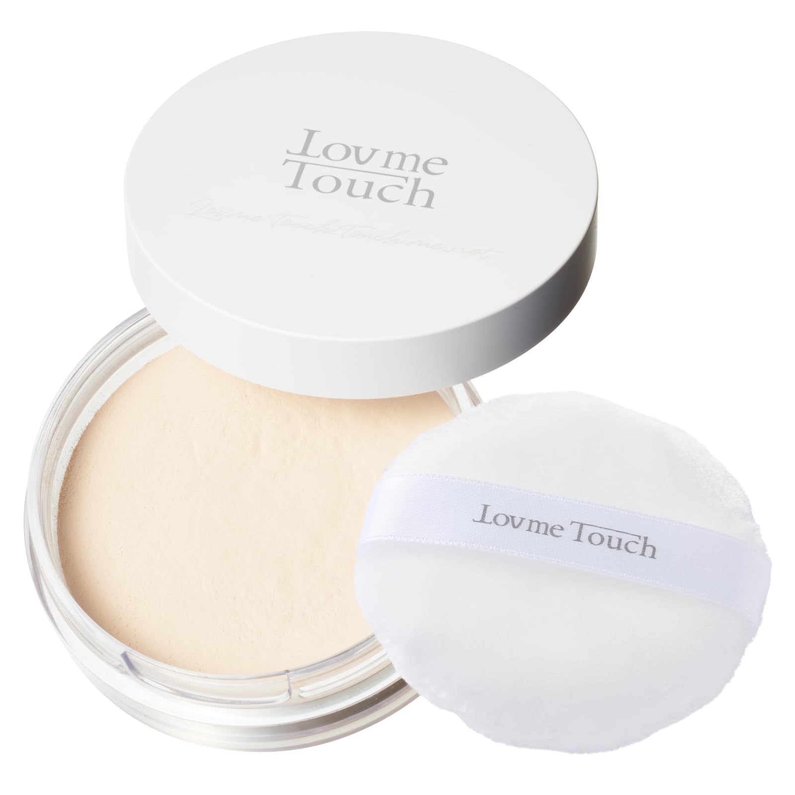 【特価処分】Lov me Touch ラブミータッチ 超光拡散UVパウダー 潤つや SPF50+ PA++++ 単品または、極ふわもふもふパフ (潤つや)