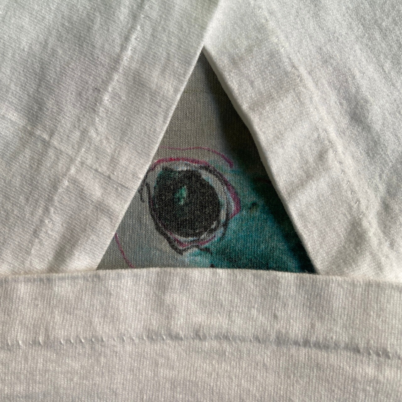 90年代 USA製 FABRIC ART B.MICHILE イルカ アートプリントTシャツ 