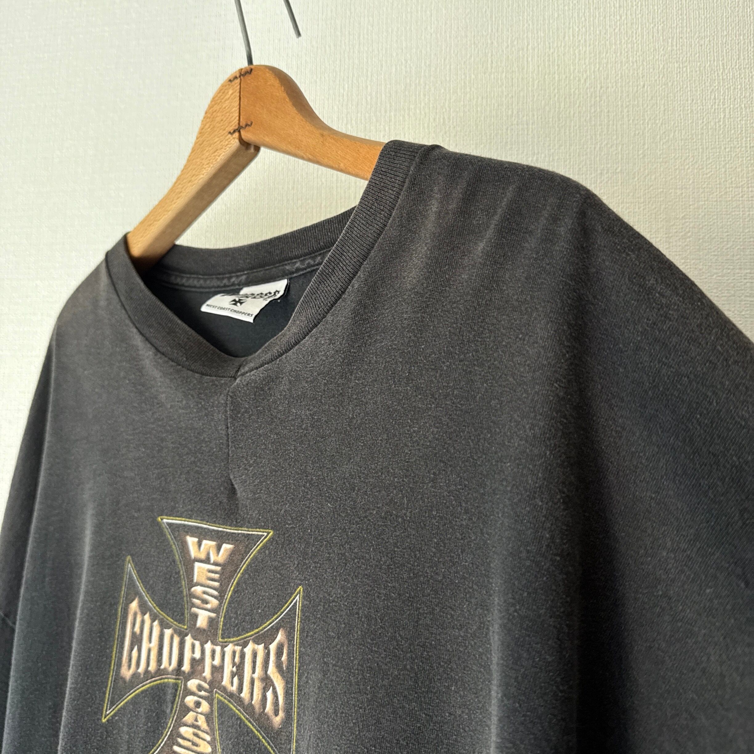 00's WESTCOAST CHOPPERS Iron Cross Print L/S Tshirt ウエスト