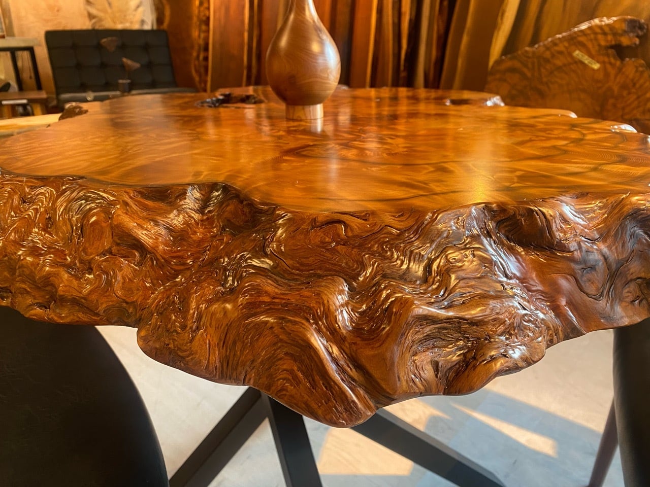 Premium】屋久杉（ヤクスギ）_900×800×65_浅草店_テーブル天板/バール