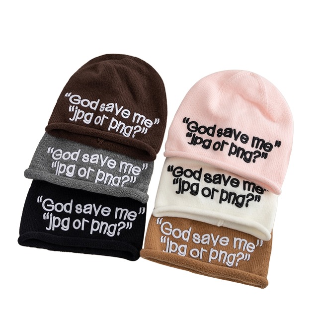 Logo knit beanie A00067