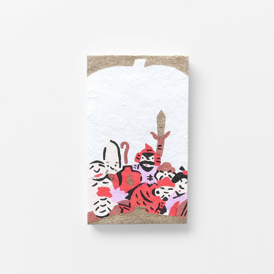 友*斗様 【福袋11点物】切り絵ハンドメイド 手摺り型染めぽち袋 七福神 | 京都 羅工房 | 京雑貨