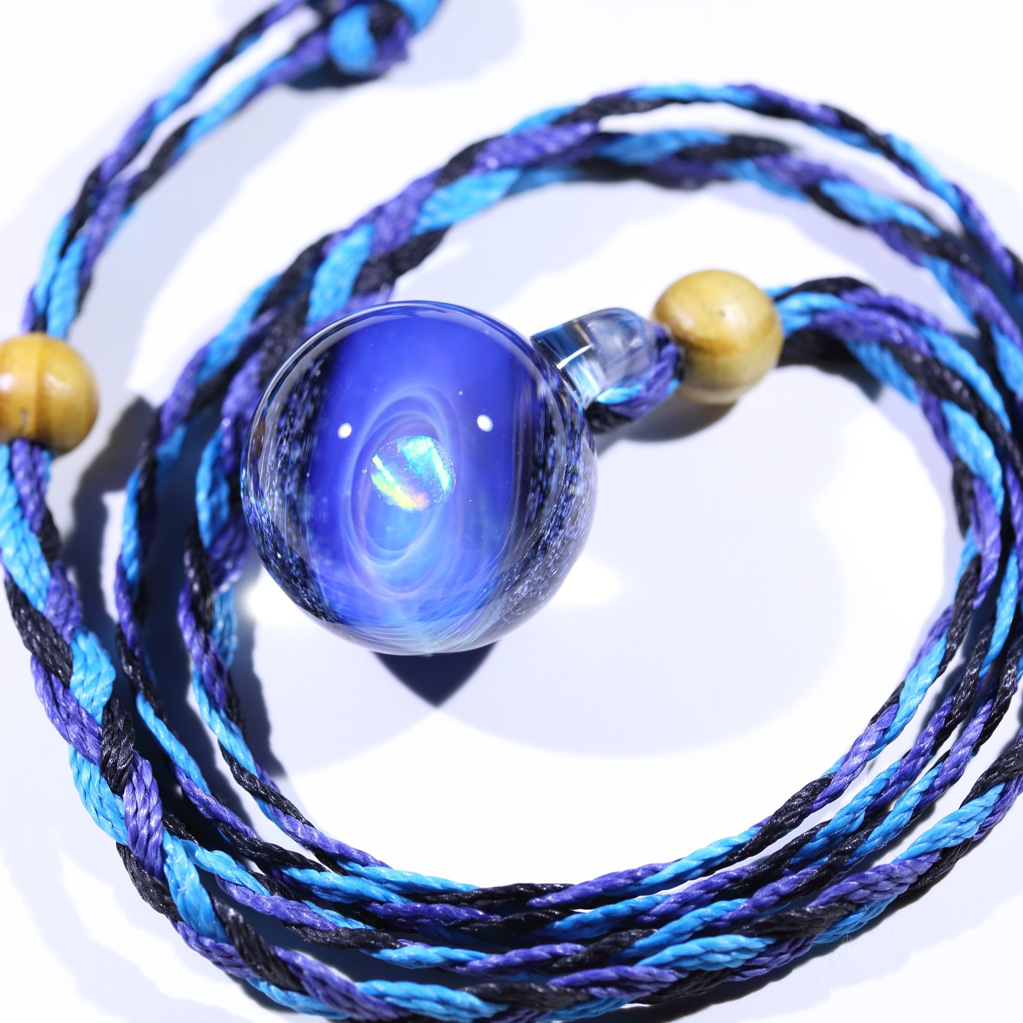 26mm Galaxy Glass Pendant 宇宙ガラスペンダント (螺旋状銀河） no