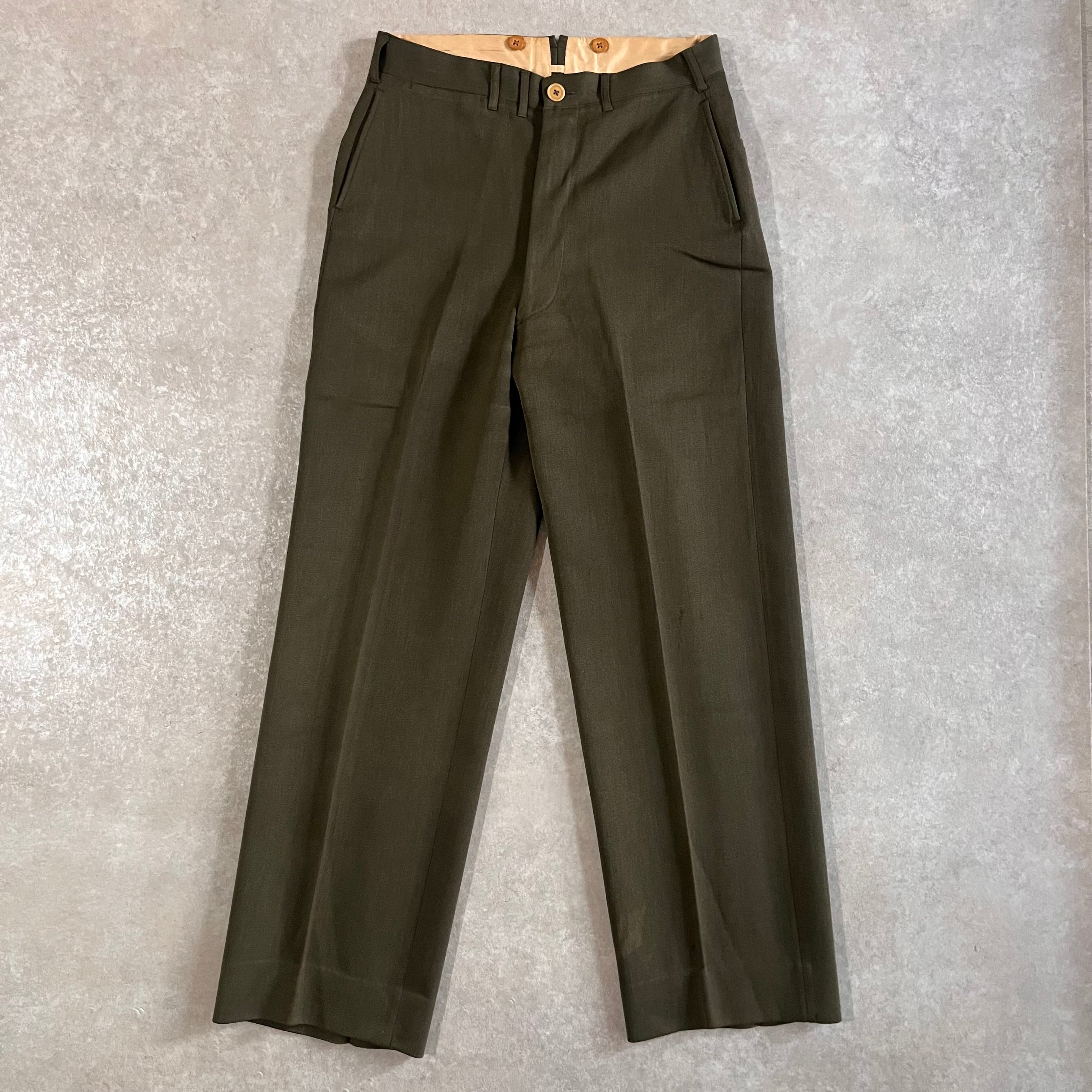 1950s Vintage Wool Pants W32 L31