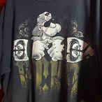 00s USA製 POPEYE ギャングTシャツ ブラック ポパイ