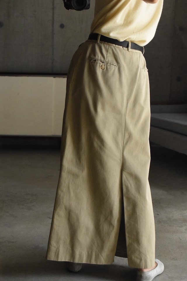 OK/80's "Ralph Lauren" 2tuck chino skirt
