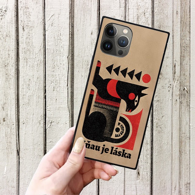 iPhoneケース 犬 北欧レトロポップ｜動物柄のレトロポップ NOR001