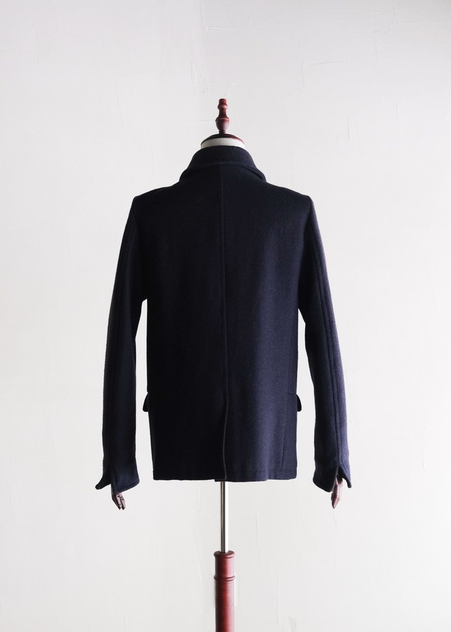 FINAL HOME 01AW diagonal zip short coat