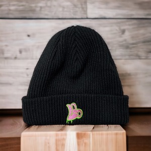 LB GRAFFITI LOGO BEANIE 【BLACK×PINK】