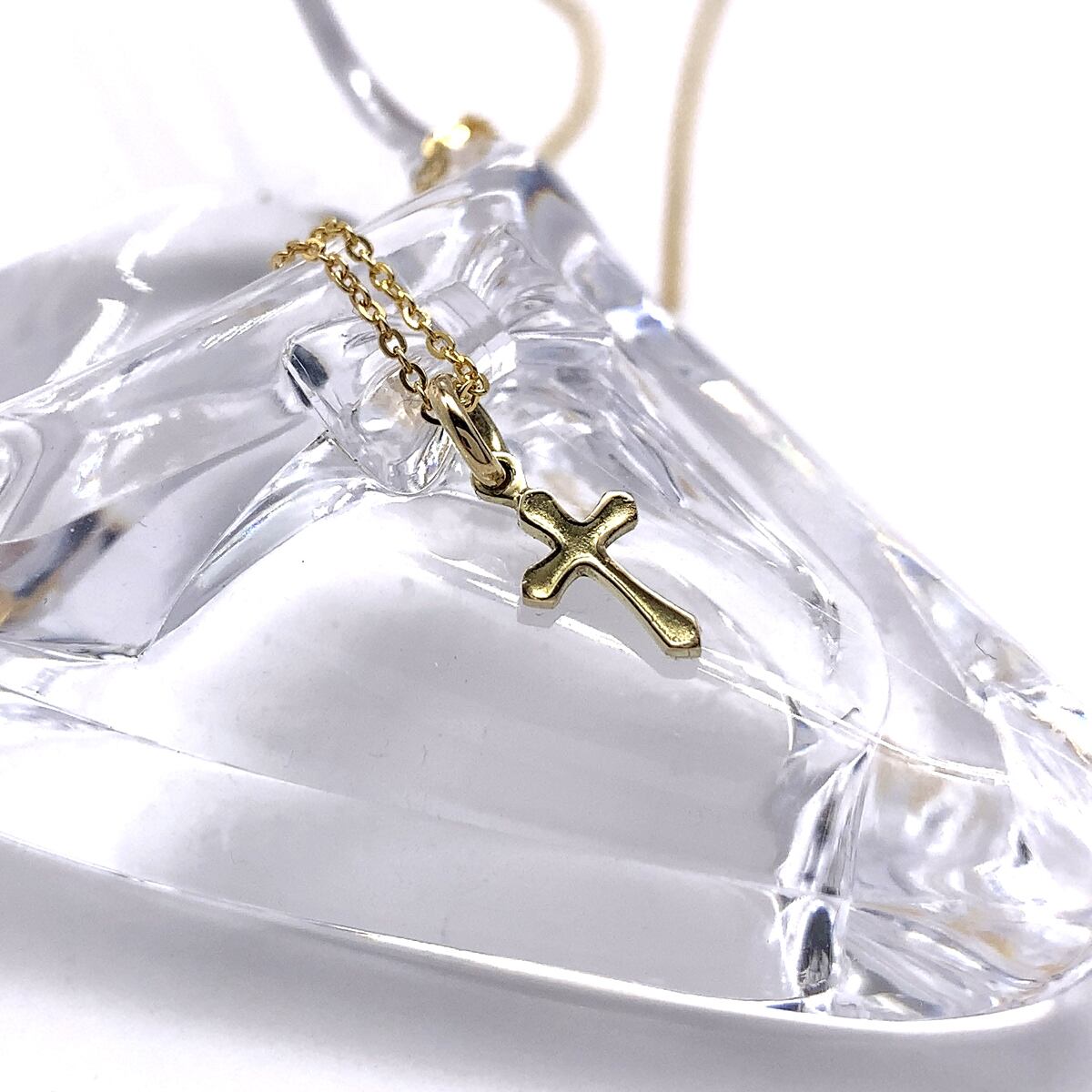 十字架のチャームネックレス｜K10ゴールド | V系シルバーアクセサリー