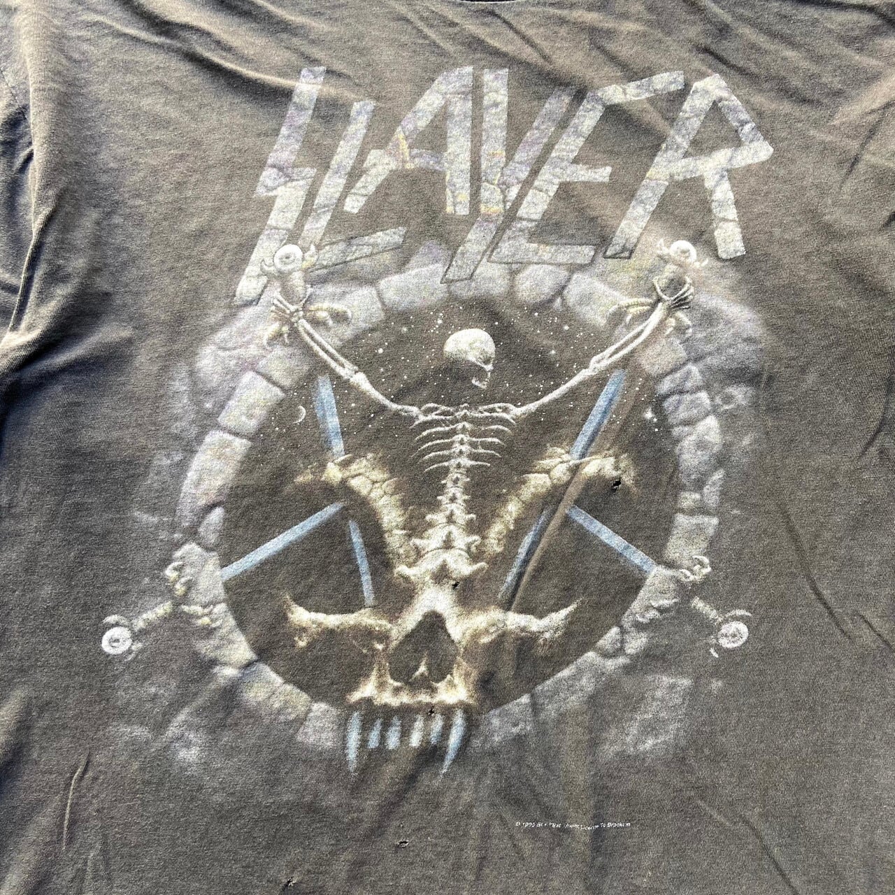 激レア】95年制 Slayer ビンテージTシャツ肩幅51 - Tシャツ/カットソー ...