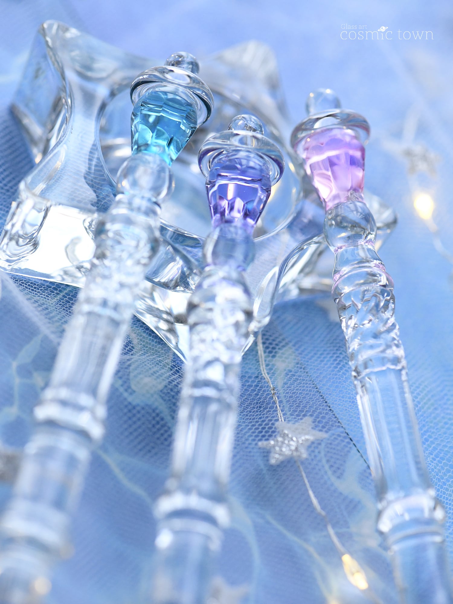 クリア】街灯ガラスペン / ボロシリケイト【cosmic town】0817-4