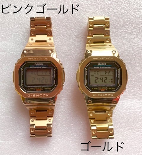 カシオ Gショック GW-M5610 メタル ベルト ベゼル ピンクゴールド | Chang