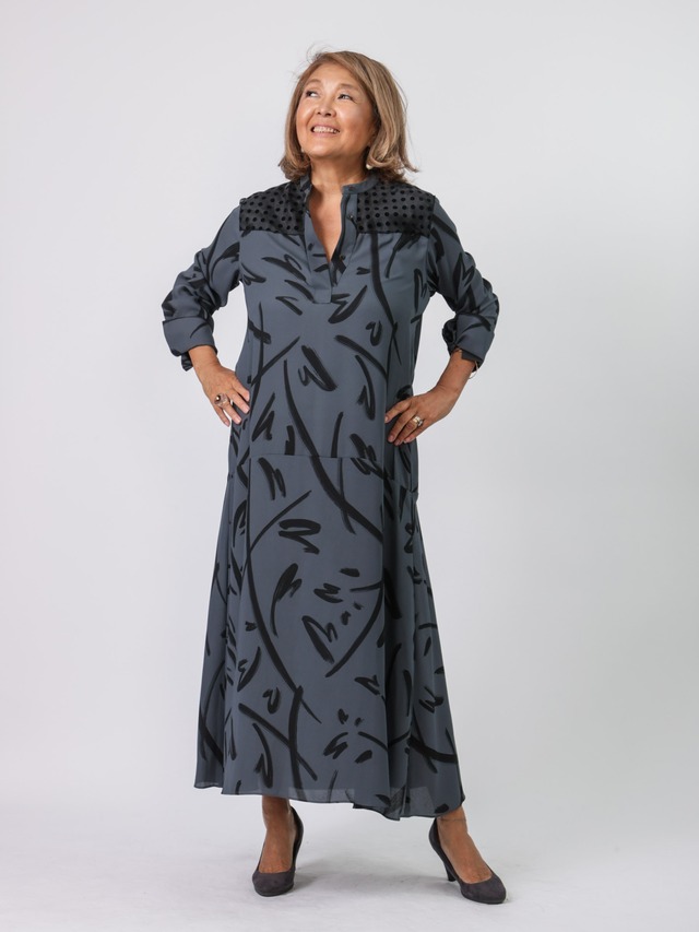 BRAHMIN(アートプリントワンピース)