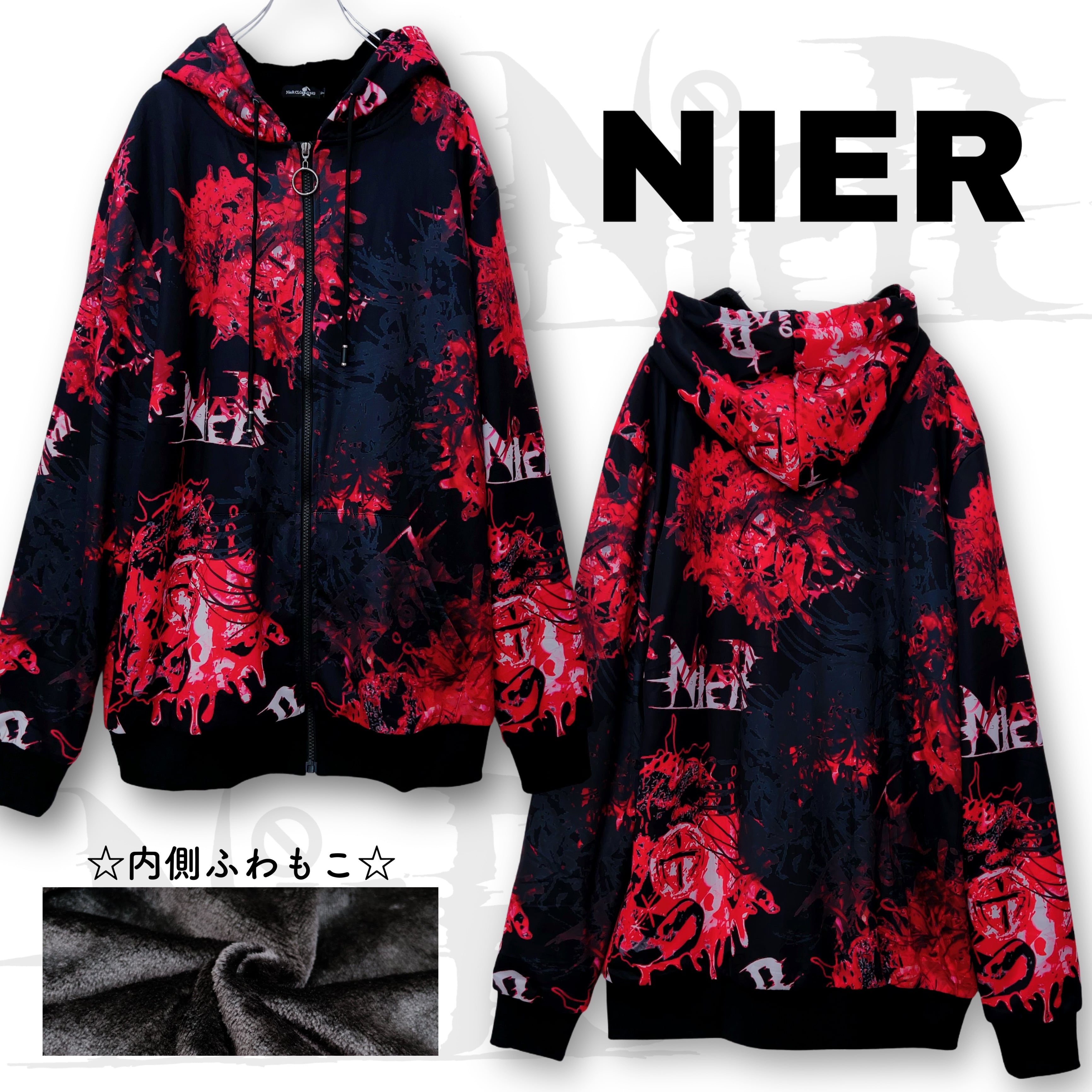 NieR 完売品 ROSE ZIP OUTER【BLUE SHADE】