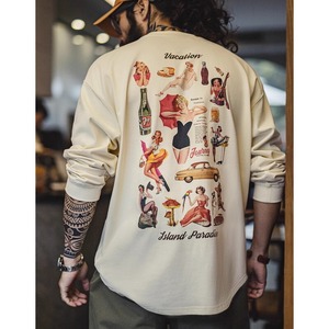 Retro Loose Back-Print T-Shirt【G1010】