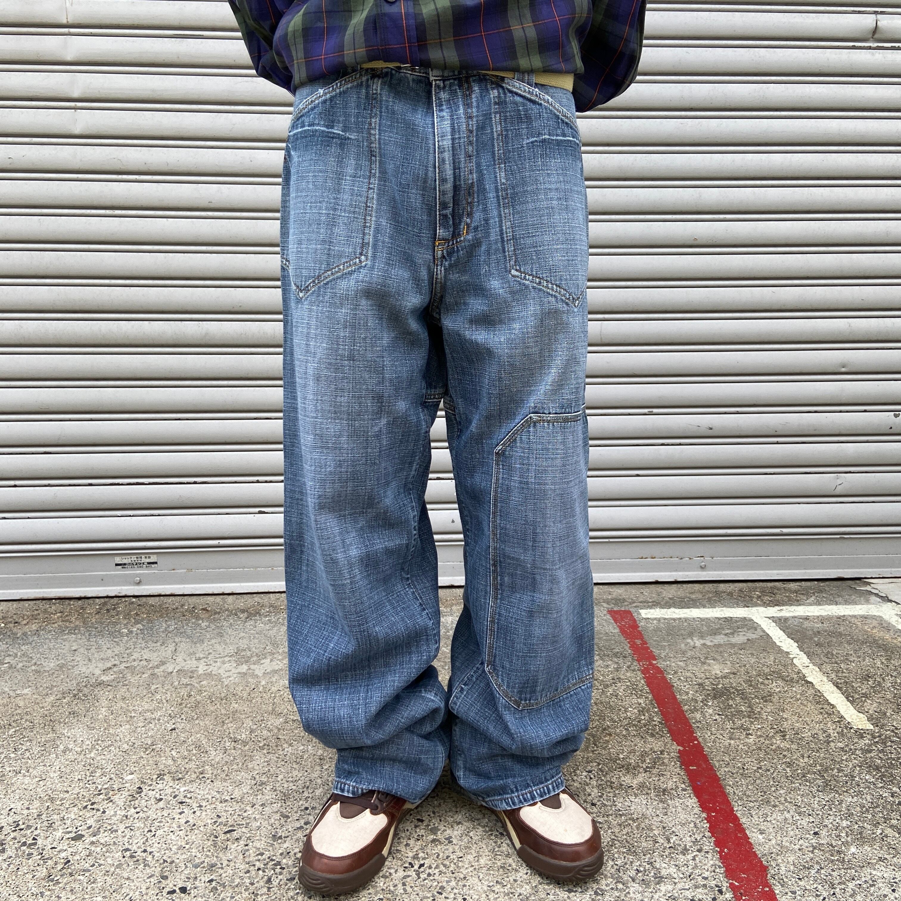 【vintage】USA製 ワイドストレート イージーパンツ スラックス XL