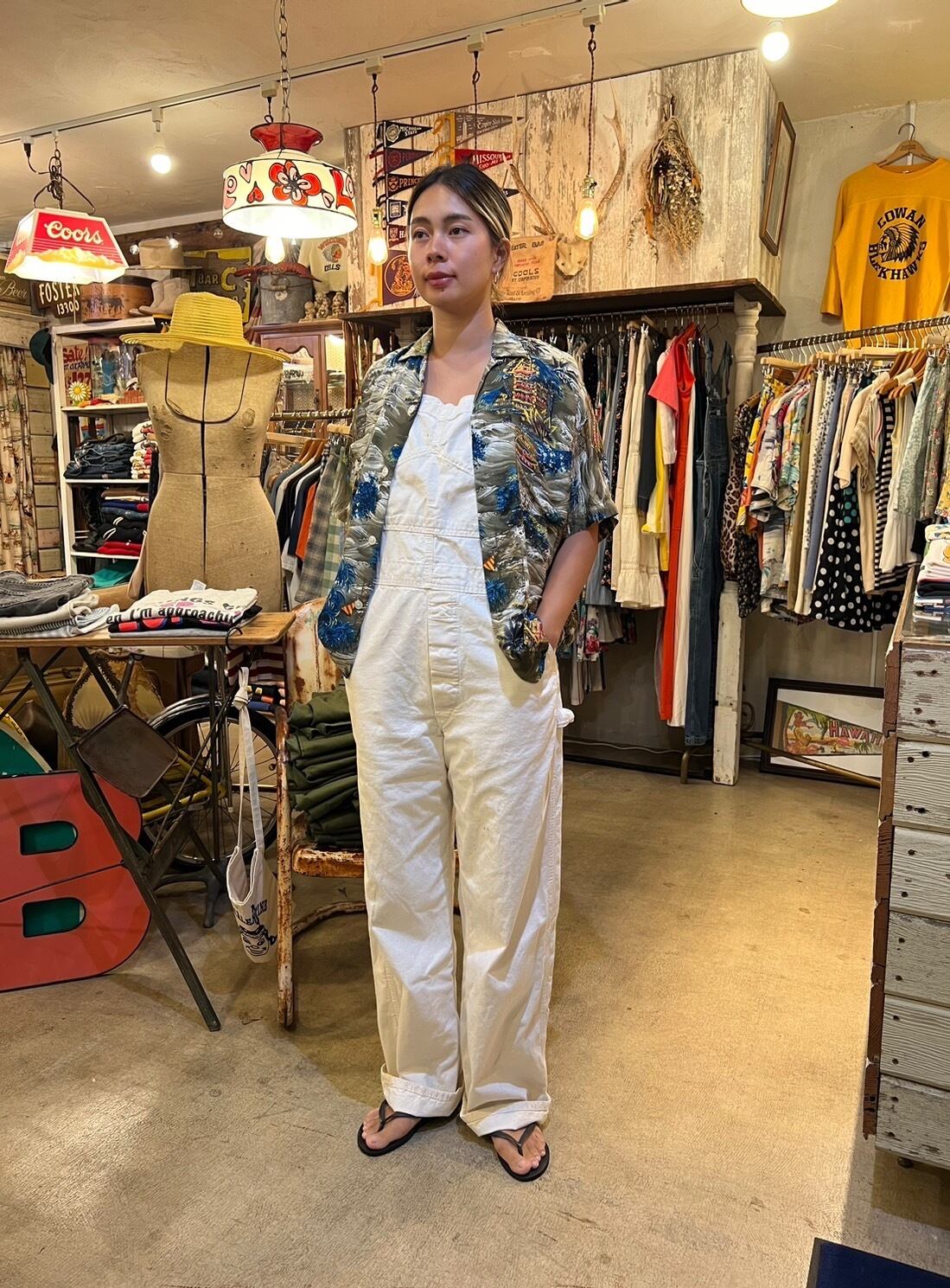 Sears ホワイトオーバーオール 楽天市場】ビンテージ ヴィンテージ デッドストック