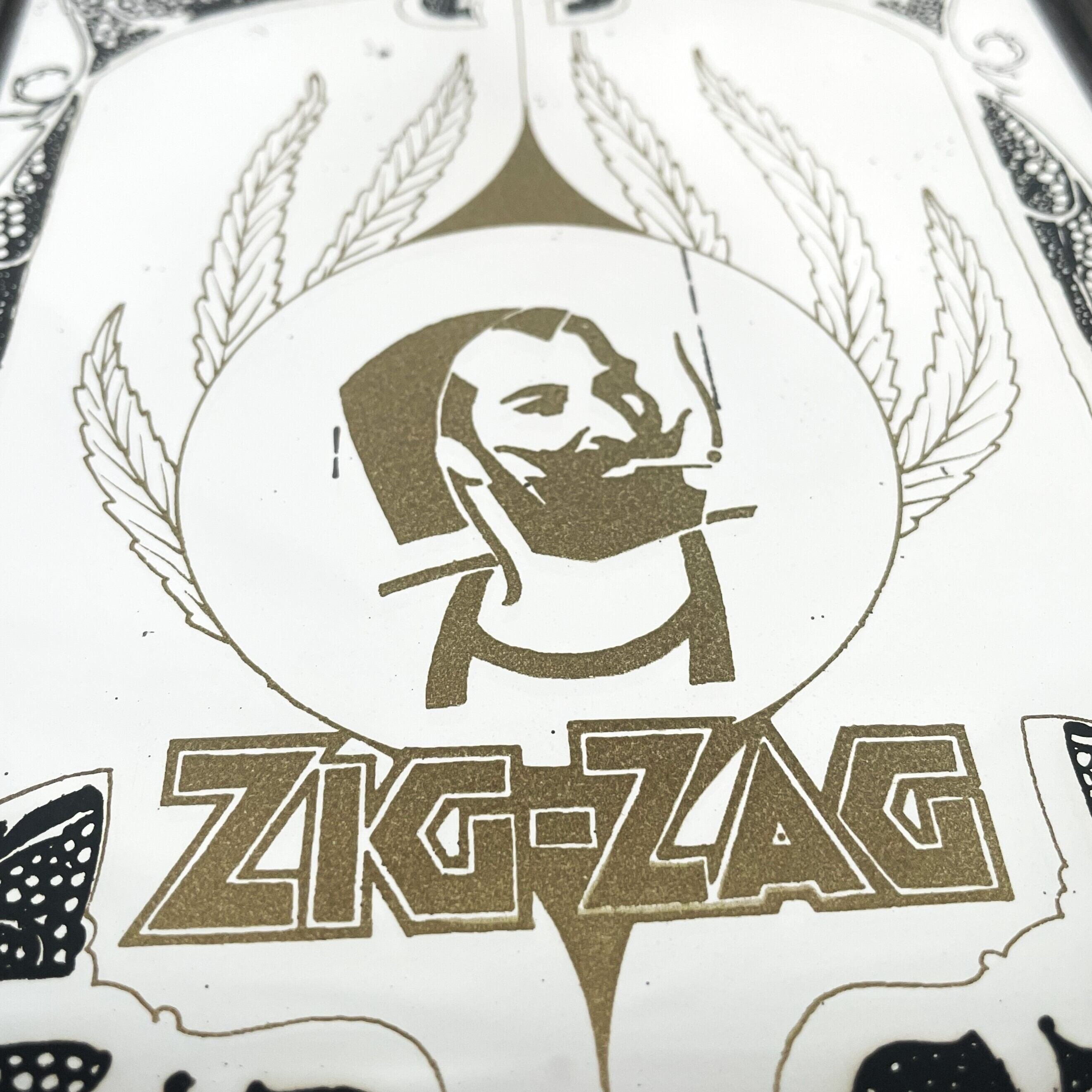 60s Vintage ZIG-ZAG Advertising Mirror | YUH ANTIQUE