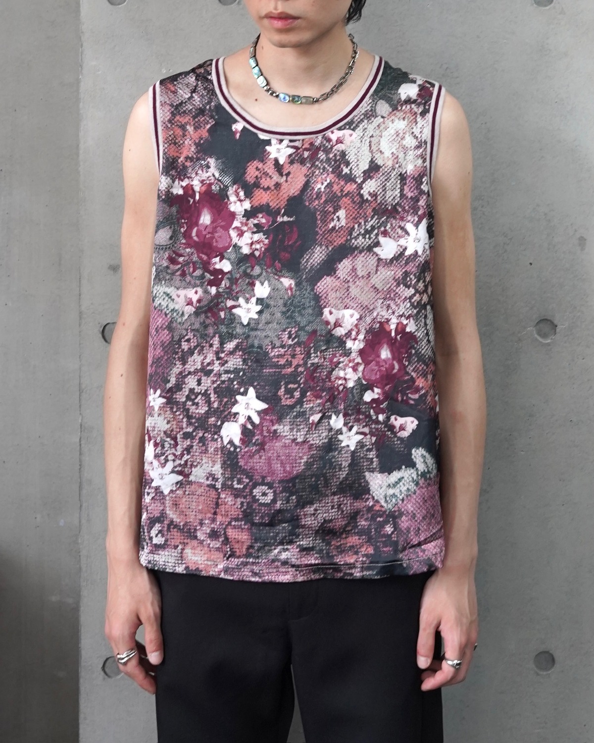 flower pattern tank | Hype