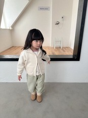〖取寄〗韓国子供服 / 26winter / Digreen / チェリーストライプジョガーパンツ / キッズ / 冬服 *S~2XL*
