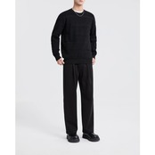 水平ラインデザイン ラウンドネックニット af0348