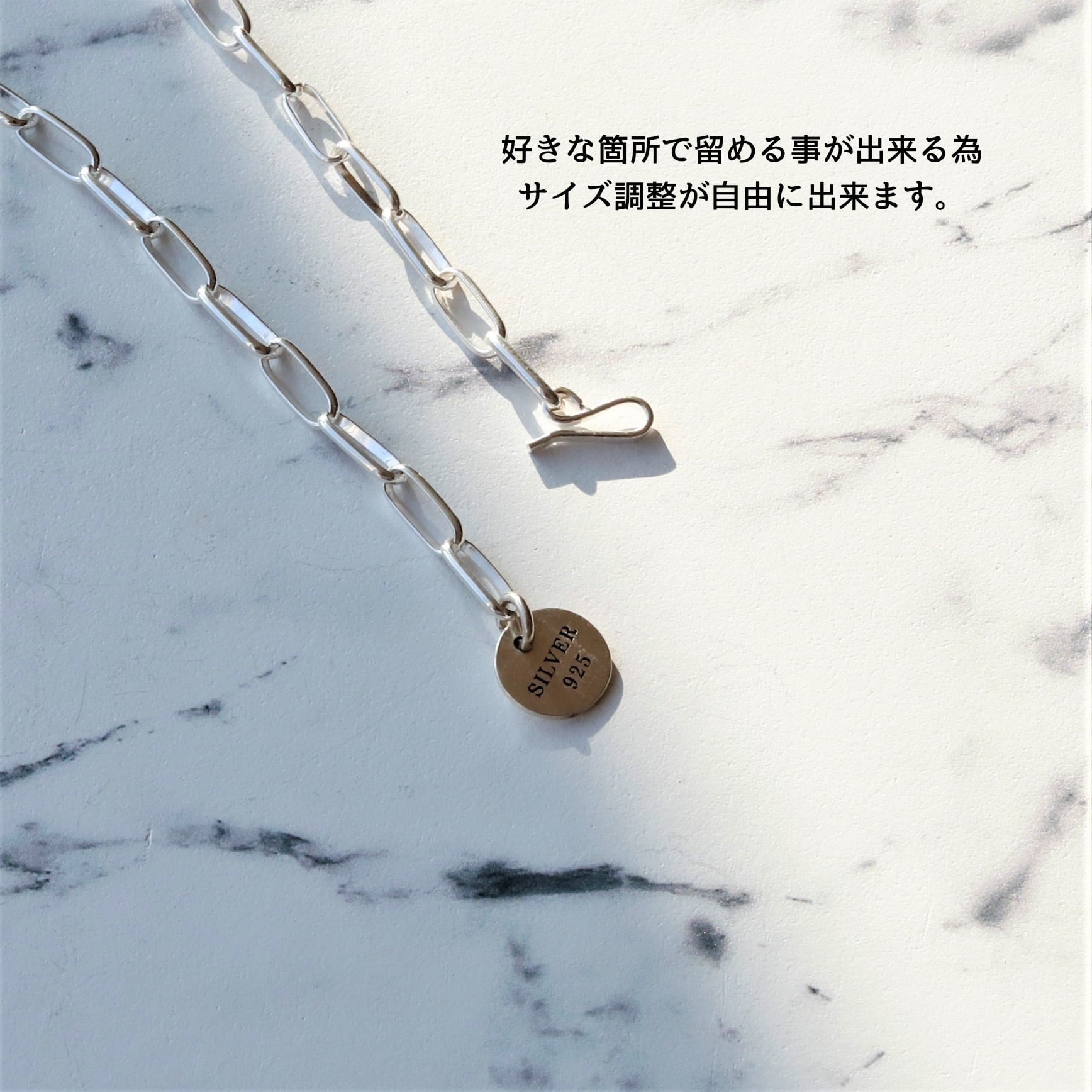 好きな長さで着けられる】F.H. シルバーネックレス:(ナバホ 好きな長さで着けられる】F.H. シルバーネックレス:(ナバホ