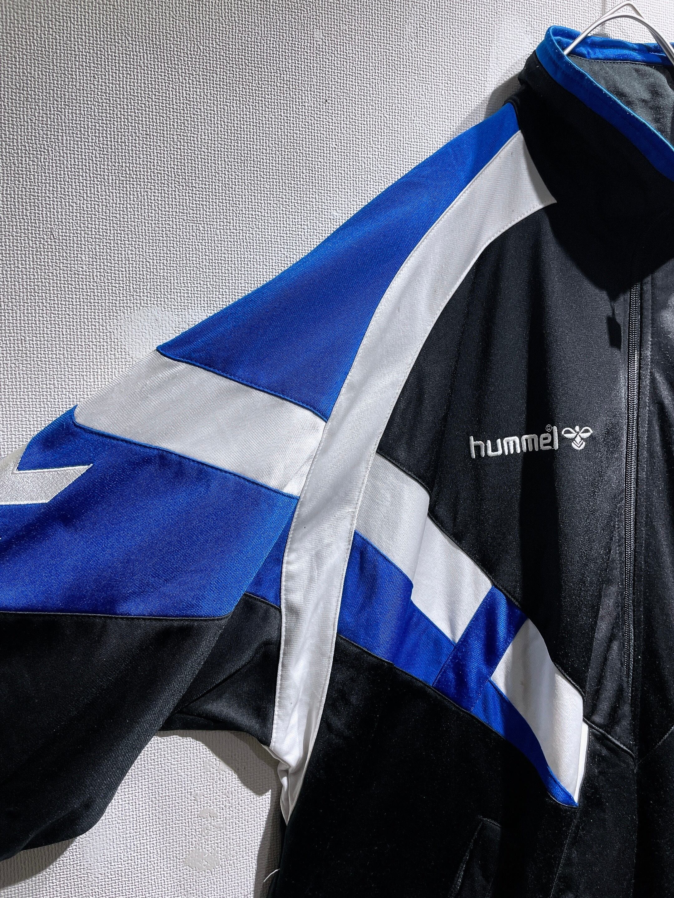 1990s ” hummel ” Cross panel combinations design vintage loose track jacket