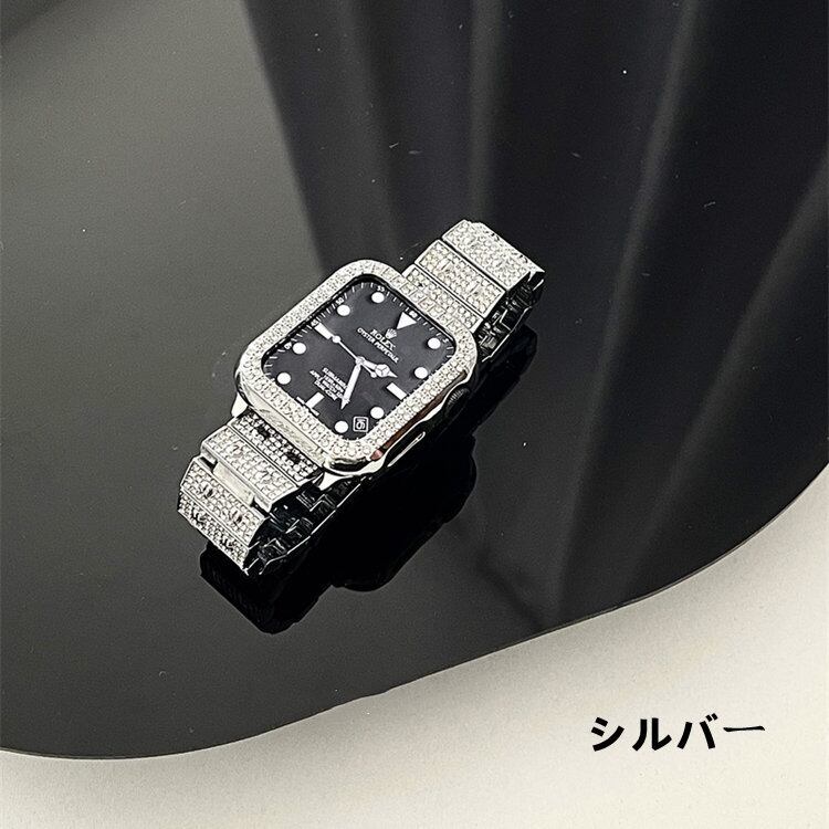 G2#Apple Watch ステンレスバンド画面保護カバーキラキラケース G2#Apple Watch ステンレスバンド画面保護カバーキラキラケース