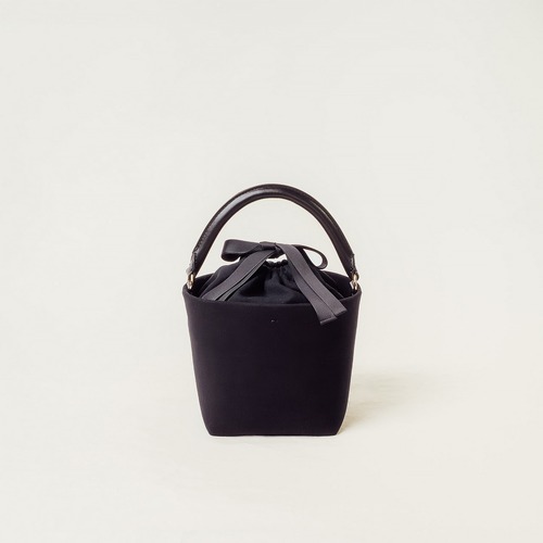 Micro  Suede  Basket  -  BLACK