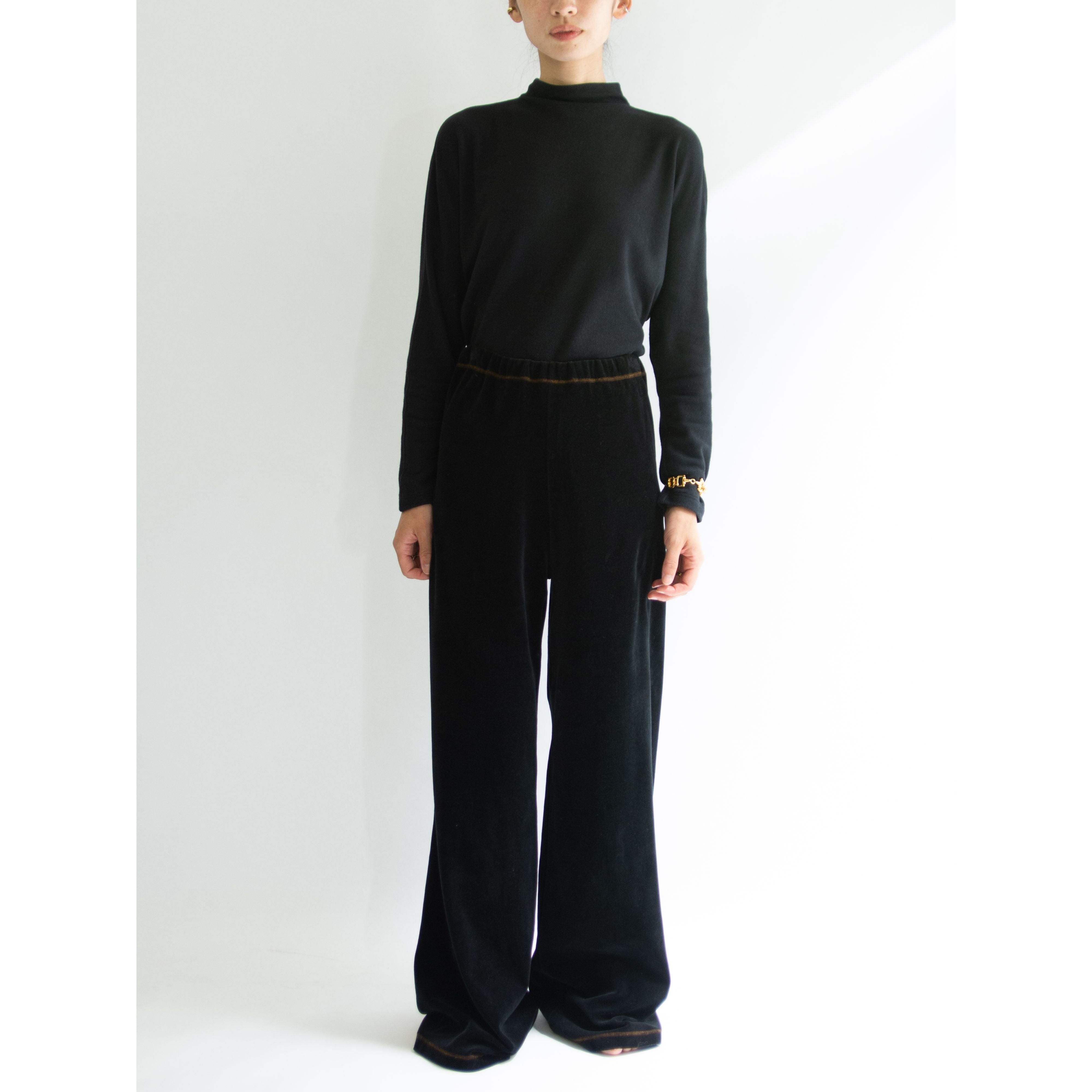 【FENDI】Made in Italy Cotton-Nylon Velour Wide Pants（フェンディ イタリア製コットンナイロンベロアワイドパンツ）