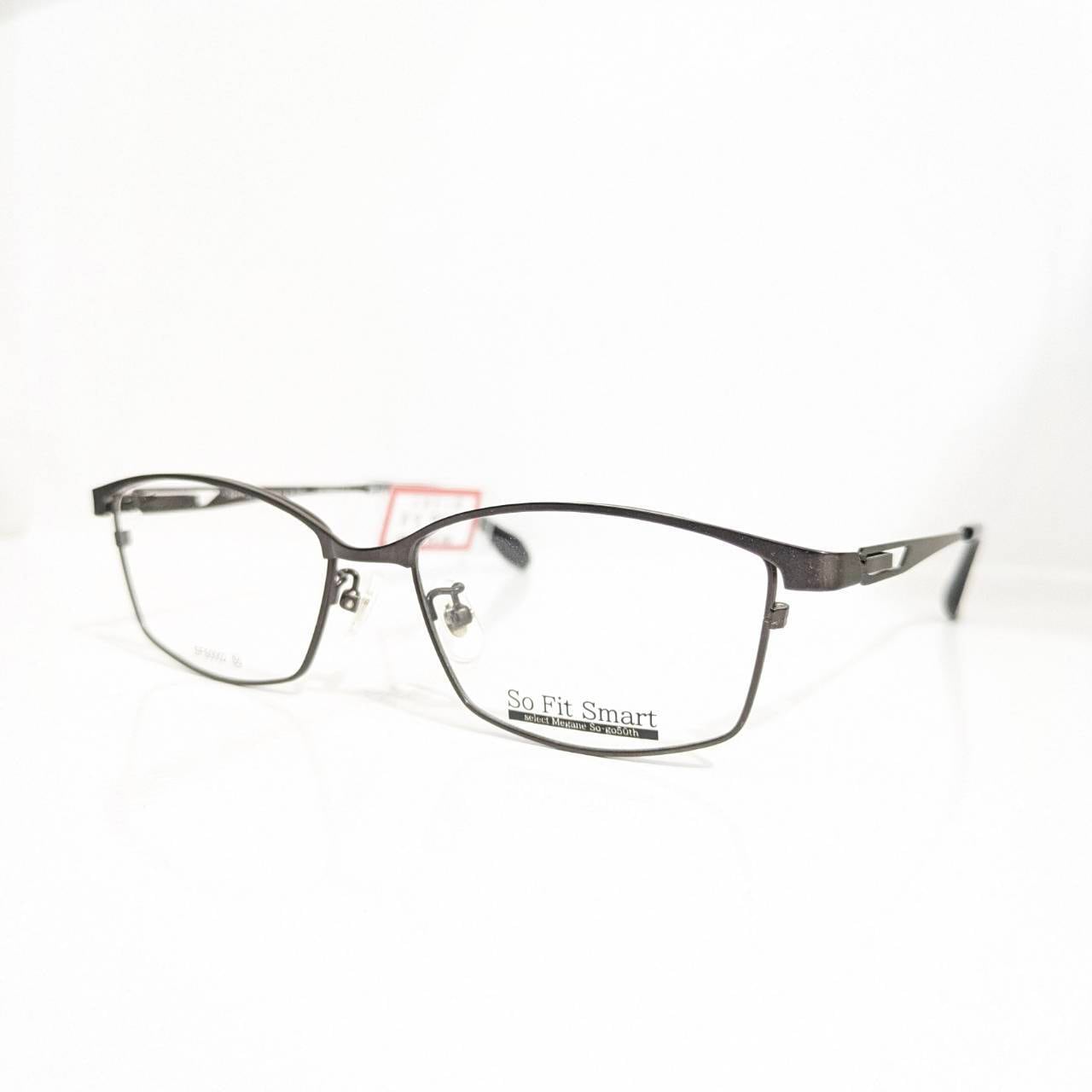 C0340【SoFit Smart】スクエアメタルフレーム ガンメタ