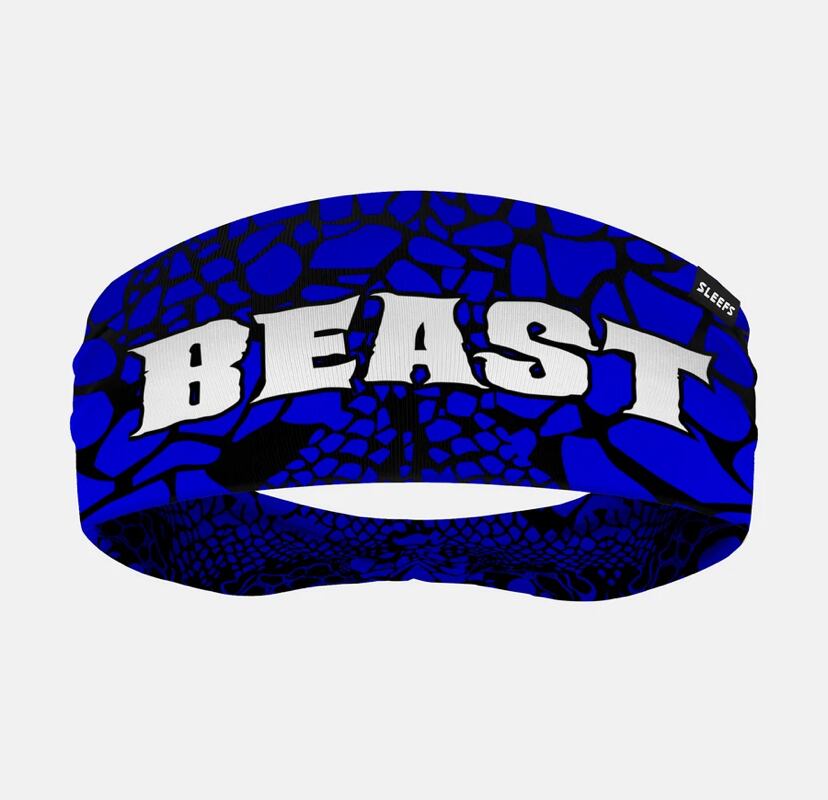 SLLEFS ヘッドバンド BEAST SNAKE ブルー | END ZONE/エンドゾーン（驚