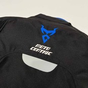 MOTO CENTRIC モトセントリック 肘,肩,背中 プロテクター付き ライナー付き ライダース ジャケット バイクウェア サイズ 3XL /ブラック×ブルー