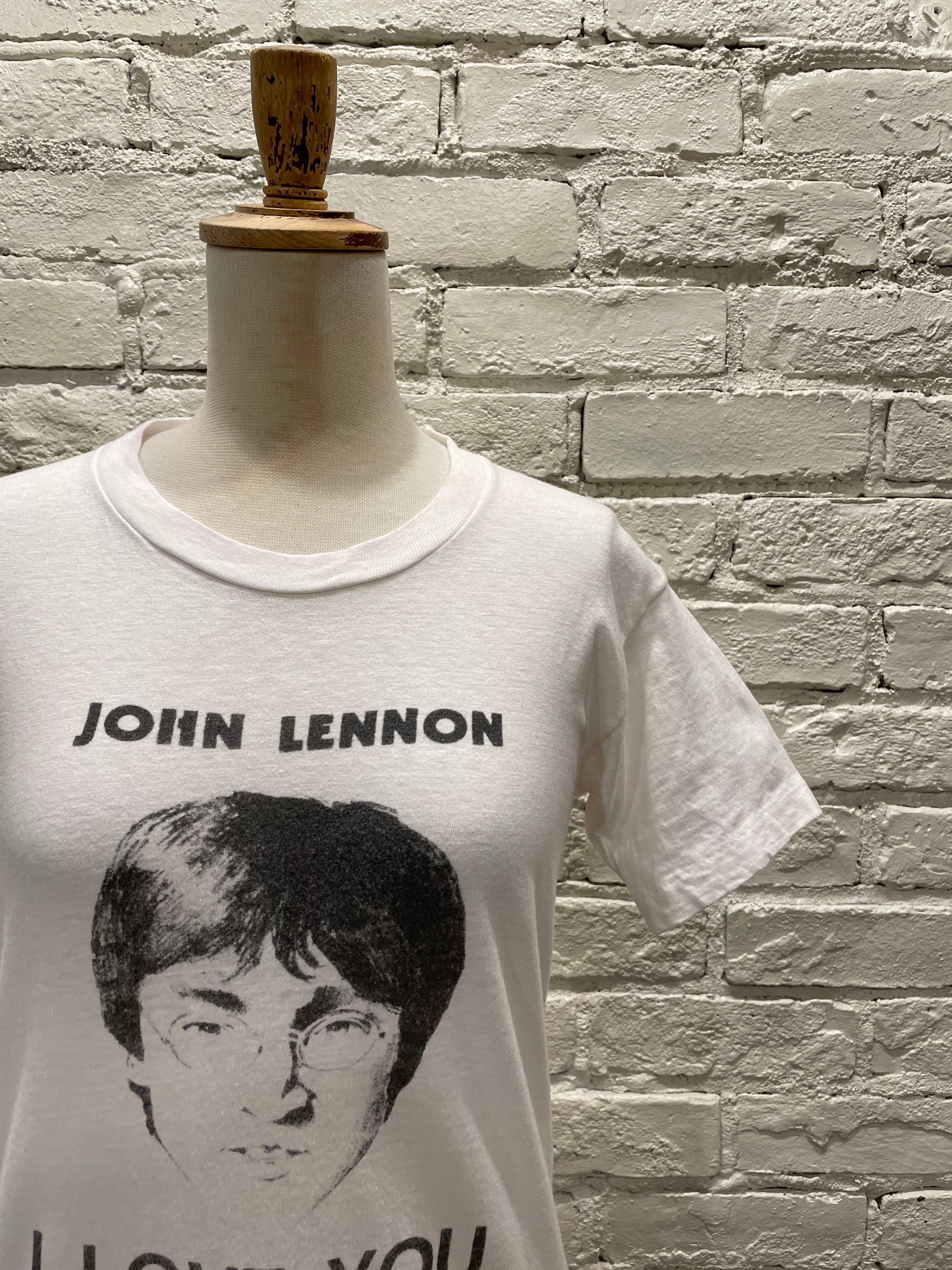 70年代 John Lennon ヴィンテージプリントTシャツ 【ジョンレノン ビートルズ フルーツオブザルーム】 | Used & Vintage  Clothing 『VALON』『Lanp』 powered by BASE